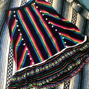 Anthropologie Ruffle Party Skirt